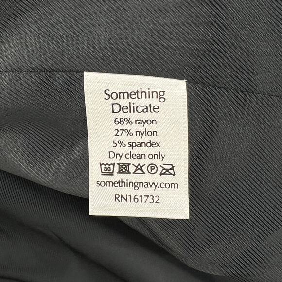 SOMETHING NAVY Danielle Double Breasted Blazer Womens XL Navy Blue Jacket NWT - Picture 12 of 14